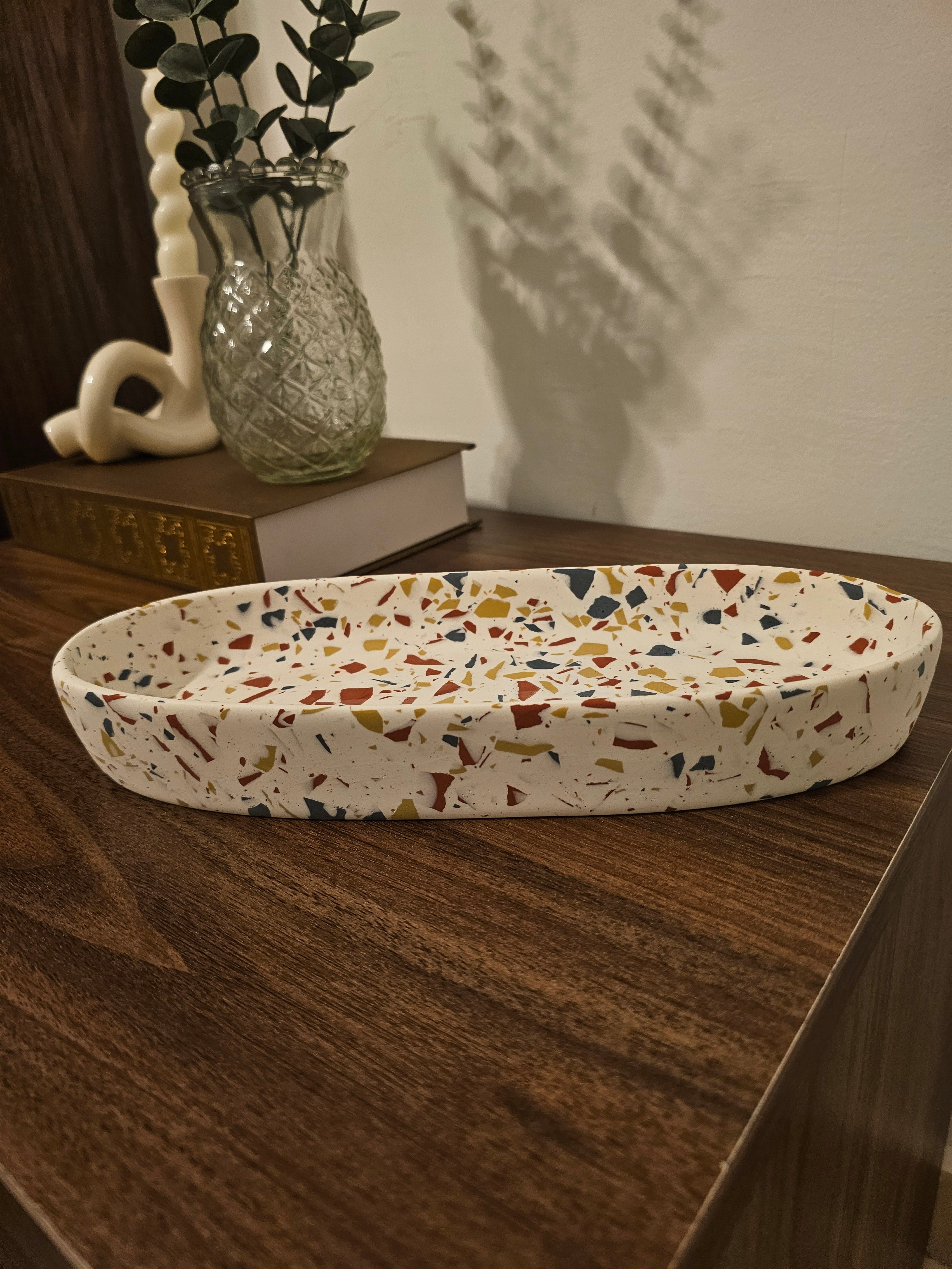 Terrazzo Oval Bowl- Afrikata